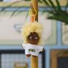 Plush Doll Keychain With Cute Cartoon Design For Backpack Decor And Accessories