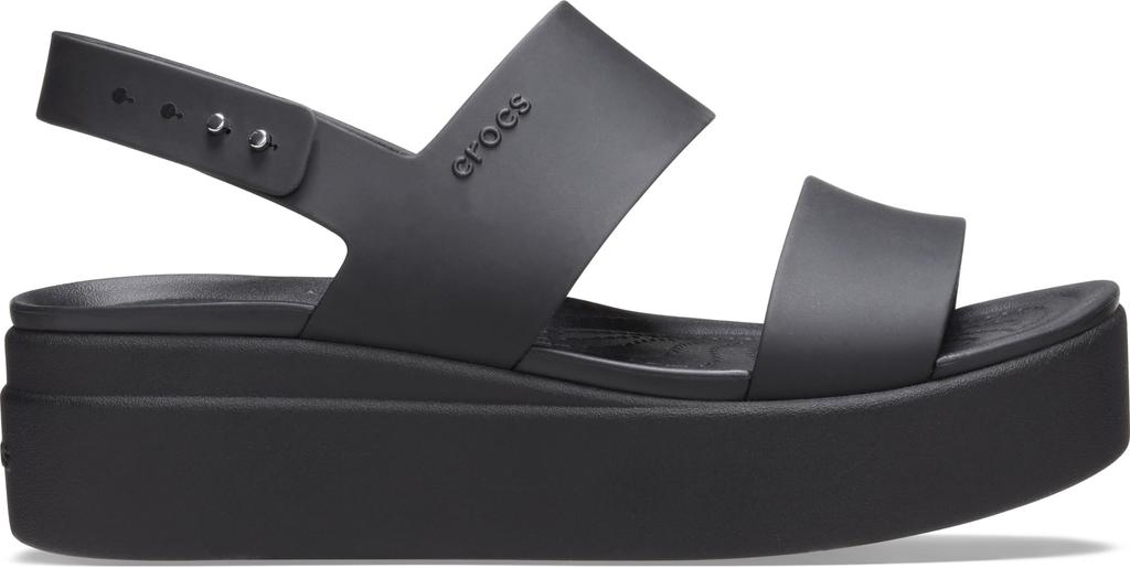 Crocs Brooklyn Row 24 Cm [CROCS] Sandals, Wedge, Women's, Black/Black,