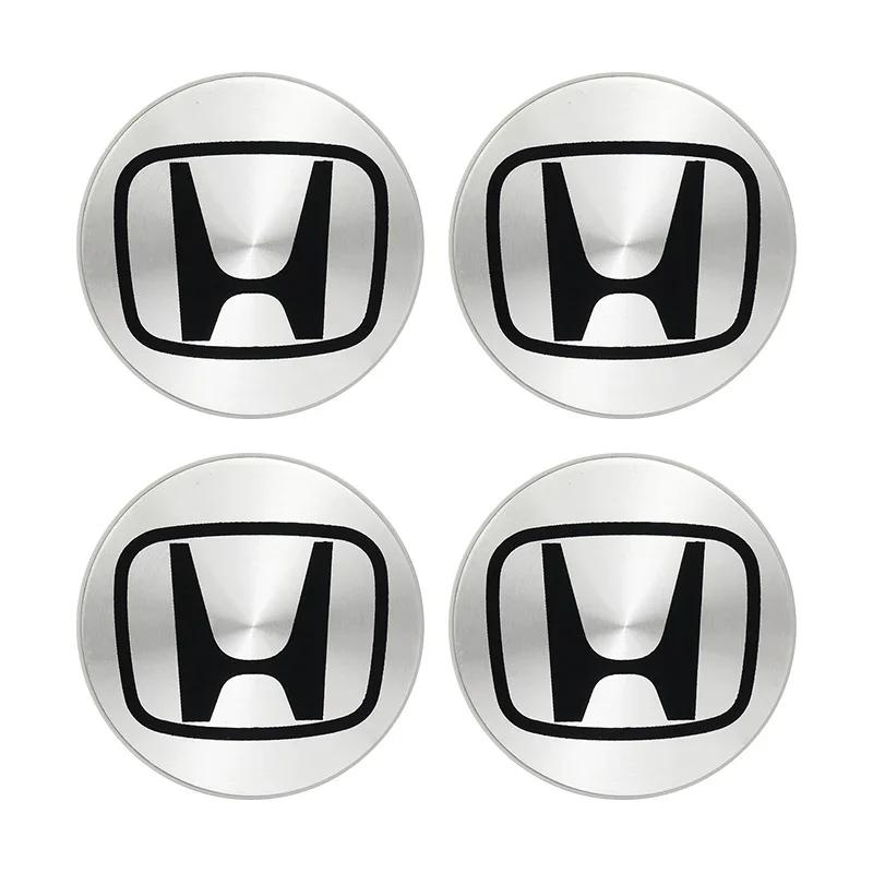 4PCS 58MM/69MM Car Styling Wheel Center Cap Hub Covers Badge Accessories For Honda Odyssey Spirior CR-V Civic HR-V City Accord