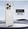 Luxury Alien Metal Borderless Phone Case For iPhone 12 13 14 15 16 17 Pro Max Lens Protecti Shockproof Aluminum Alloy Back Cover