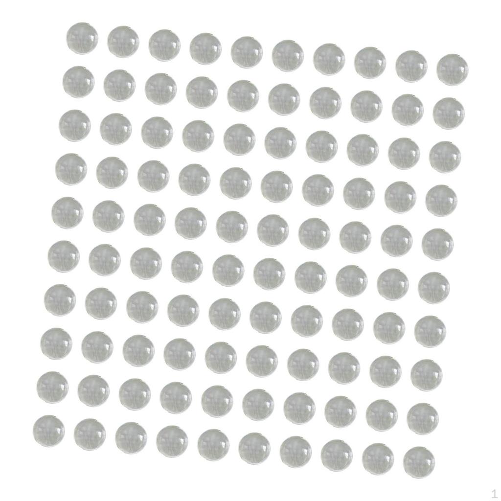 100 ks malých skleněných perliček čiré kulaté bez dírek stůl s rozptylem dekorační koule dekorativní