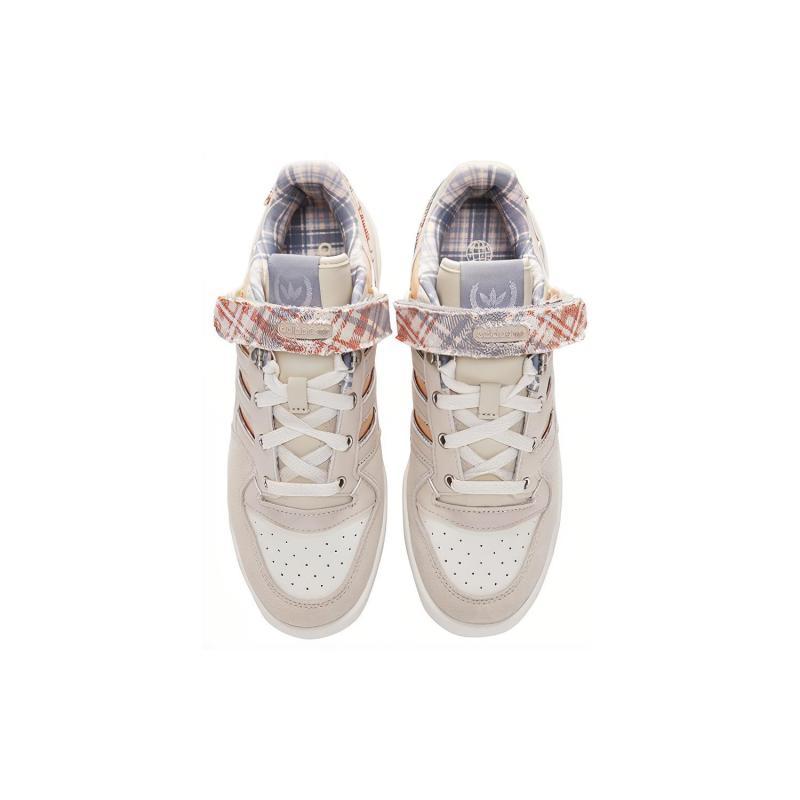 Adidas Forum Low Halo Blush Plaid Women's Sneakers FZ5628
