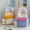 Schoolbag Student Schoolbag Dopamine Elementary School Bag Lightweight and Breathable Spring Outing Backpack Children's Contrasting Color Backpack