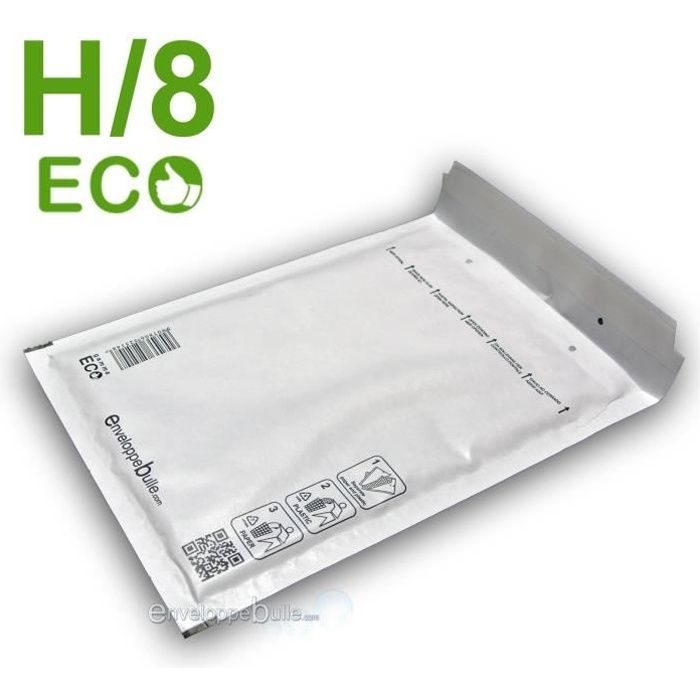 

100 Enveloppes à bulles ECO H/8 format 270x360 mm