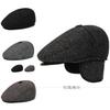 Stylish And Warm Winter Woolen Mens Cap With Ear Protection For Elderly Gentlemen