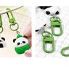 Fashionable 8 Pieces Lovely Panda Keychains Portable for Keys and Personalizing Bags Craft with Acrylic Materials