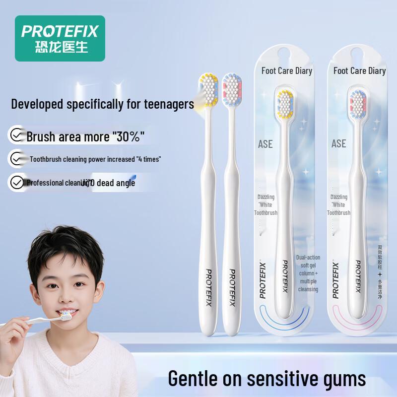 PROTEFIX Adult & Teen Soft Bristle Toothbrushes