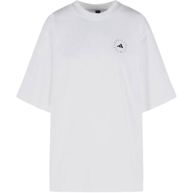 Adidas Stella McCartney Logo Print Loose Fit Short Sleeve T-Shirt Men tops JZ0697 S