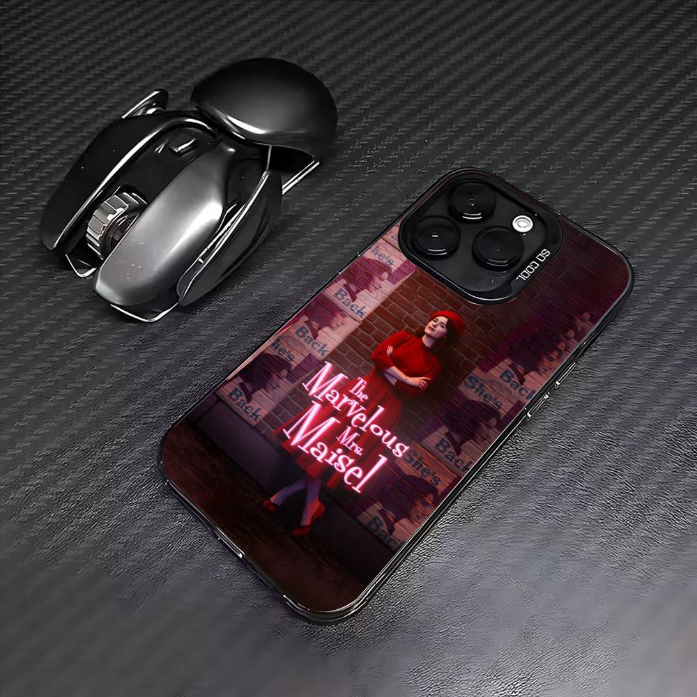 

М-Чудесная миссис. Чехол для телефона Maisel для iPhone 17, 16, 15, 14, 13, 12, 11 Plus, Pro Max, Цветной, Посеребренный Внутренний Чехол iPhone13