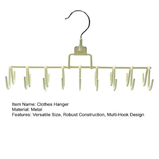 Hook Hanger 18 Multi-Hook Over Door Organizer Strong Load-Bearing Space-Saving Clothes Bags Towels Storage Rack