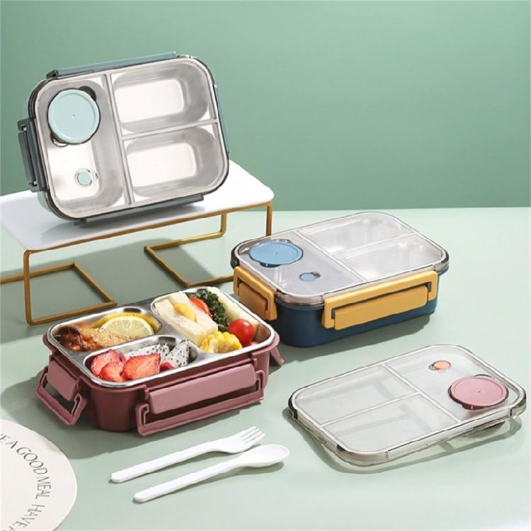 Food Container Portable 304 Stainless Steel Lunch Box for Students and Professionals Outdoor Meal Dinnerware Tool