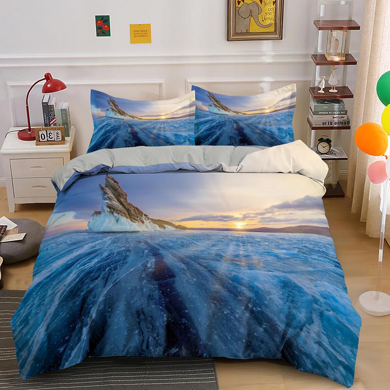 Glacier Wonder 3D Printed Bedding Set Single Double Queen King Duvet Cover With Pillowcase 2/3pcs Bed Sets Home Textile
