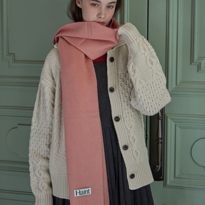 

HAINT WINTER PREMIUM WOOL MUFFLER_10COLORS_pink PINK_FREE
