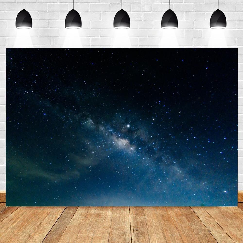 Cosmic Galaxy Backdrop Starry Sky Milky Way Stars Universe Space Theme Photo Background Baby Shower Birthday Party Decor Banner