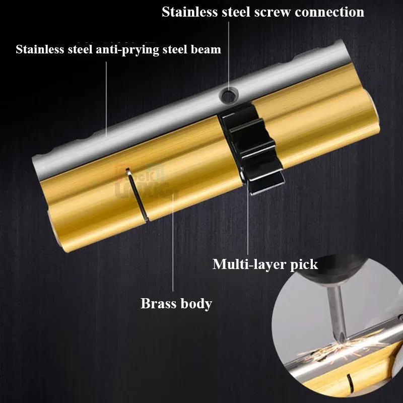 Gear Door Lock, 10 Tooth Cylinder Door, 11 Tooth Lock Core, 13 Outdoor Door Lock Anti-theft Lock Core, Multi Tooth Lock, 8 Keys