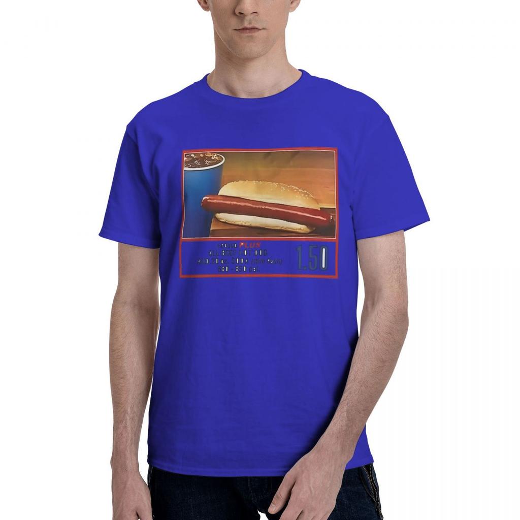Costco Hot Dog 100 Cotton Casual Breathable Confortable Cute Mens TShirts Mens Shirt