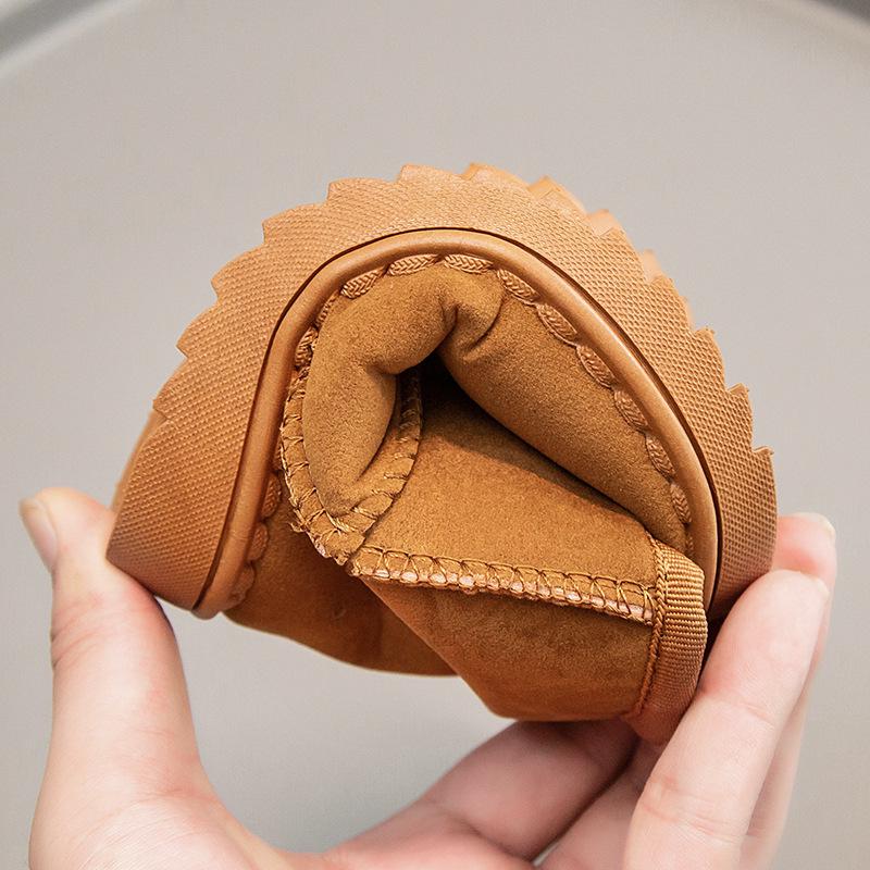 2025 Winter New Children's Snow Boots - Boys' & Girls' Warm Cotton Shoes with Extra Velvet