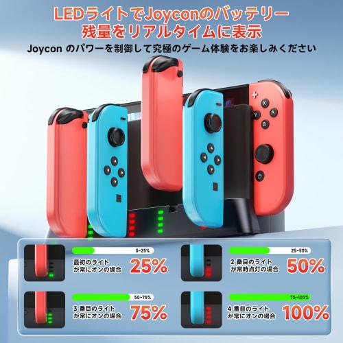 [Novinka v roce 2024] Nabíjecí stojan Wenocally Switch & Switch Organic EL Joy-Con Podporuje současné nabíjení až 6 přepínačů Joy-Con Storage Integrate