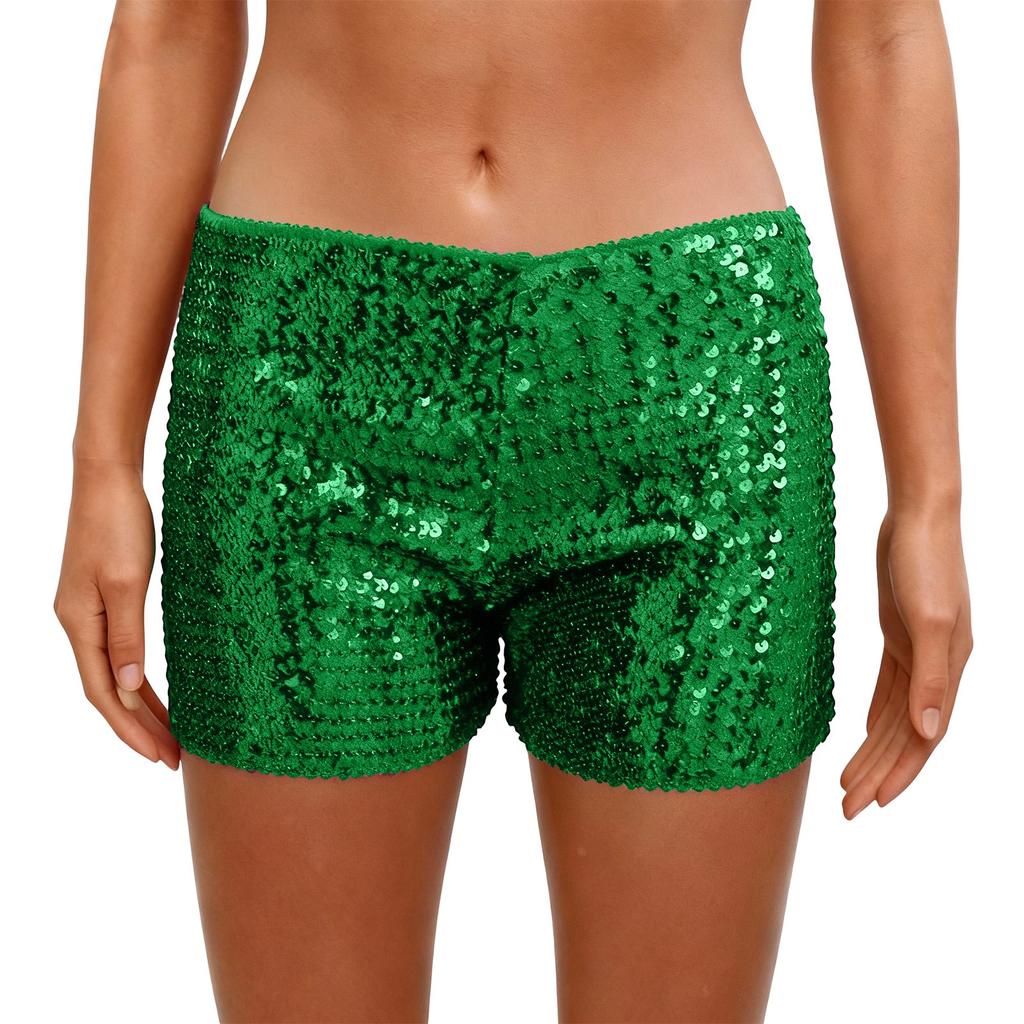 Women's Fashion  Sequin Slim-Fit Low-Waist Versatile Hot Pants