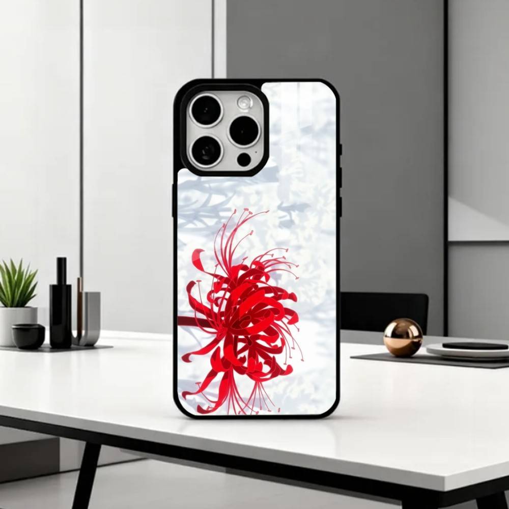 okyo G-Ghoul Red Spider Lily   Phone Case For iPhone17,16,15,14,13,12,11 Plus,Pro Max Magnetic For Magsafe Wireless Charging