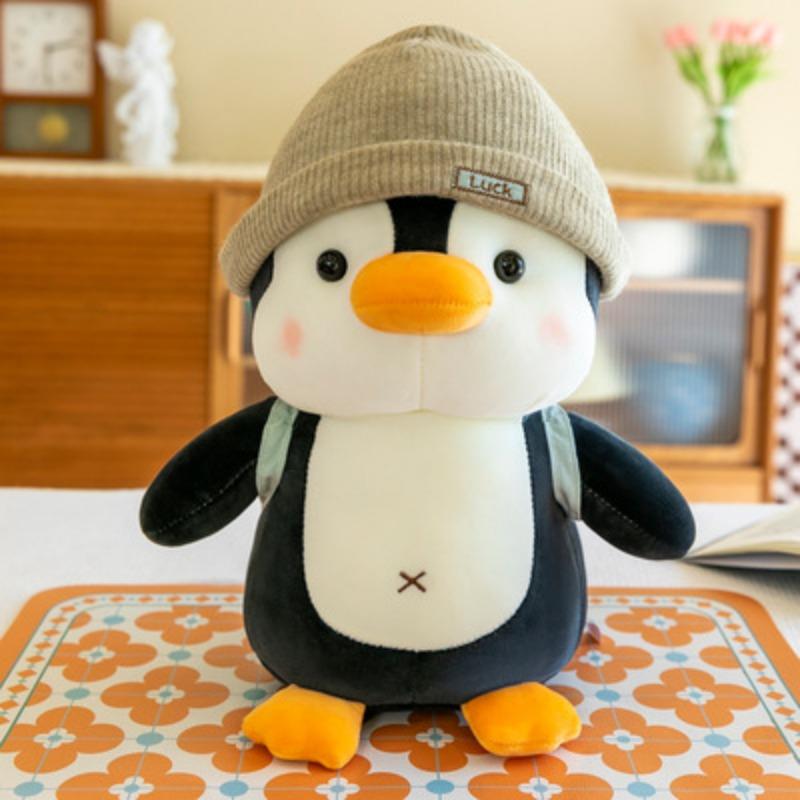Super Cute Backpack Penguin Doll Plush Toy Small Grab Machine Doll Doll Children's Day Gift