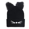 Ladies' Knitted Hat Embroidered Knitted Hat Cute Warm Hooded Hat Foreign Trade Cold Hat