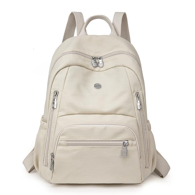 Women's Solid Color Backpack Travel Backpack Student Schoolbag