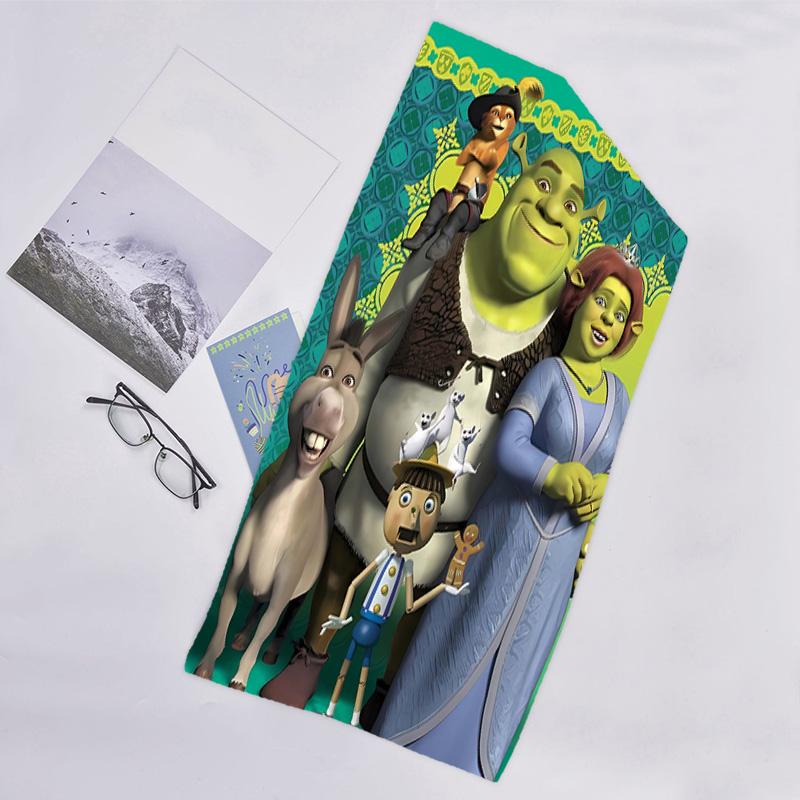 1pc Shrek1 Beach Towel, Beach and Seaside Swimming Pool Equipment, Fashion Pattern, Rectangular, Travel Essentials