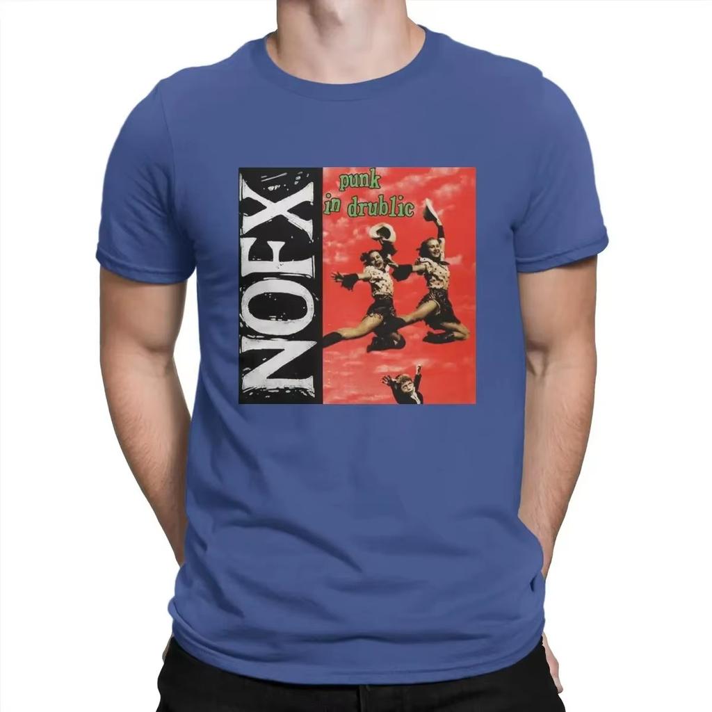 Nuova Maglietta Divertente NOFX in Cotone a Manica Corta Maglietta Musicale con Girocollo Abbigliamento Leggero e Traspirante per Outfit Estivi Freschi