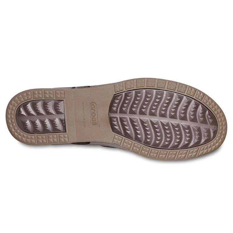 Crocs Simple Comfortable Low Top Loafers Men Shoes Brown 206338-23B