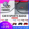 2026 Hete Voor Volkswagen VW 3D Metaal R logo Sticker Auto Achterklep Carrosserie Embleem Sticker Voor VW Golf 5 6 7 MK7 MK6 Polo Jetta Sciro