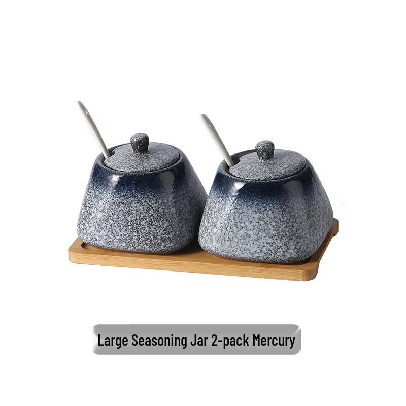 Yuzu Luo Japanese Ceramic Seasoning Jar Set
