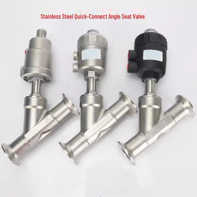 Pneumatic Quick-Install Angle Seat Valve