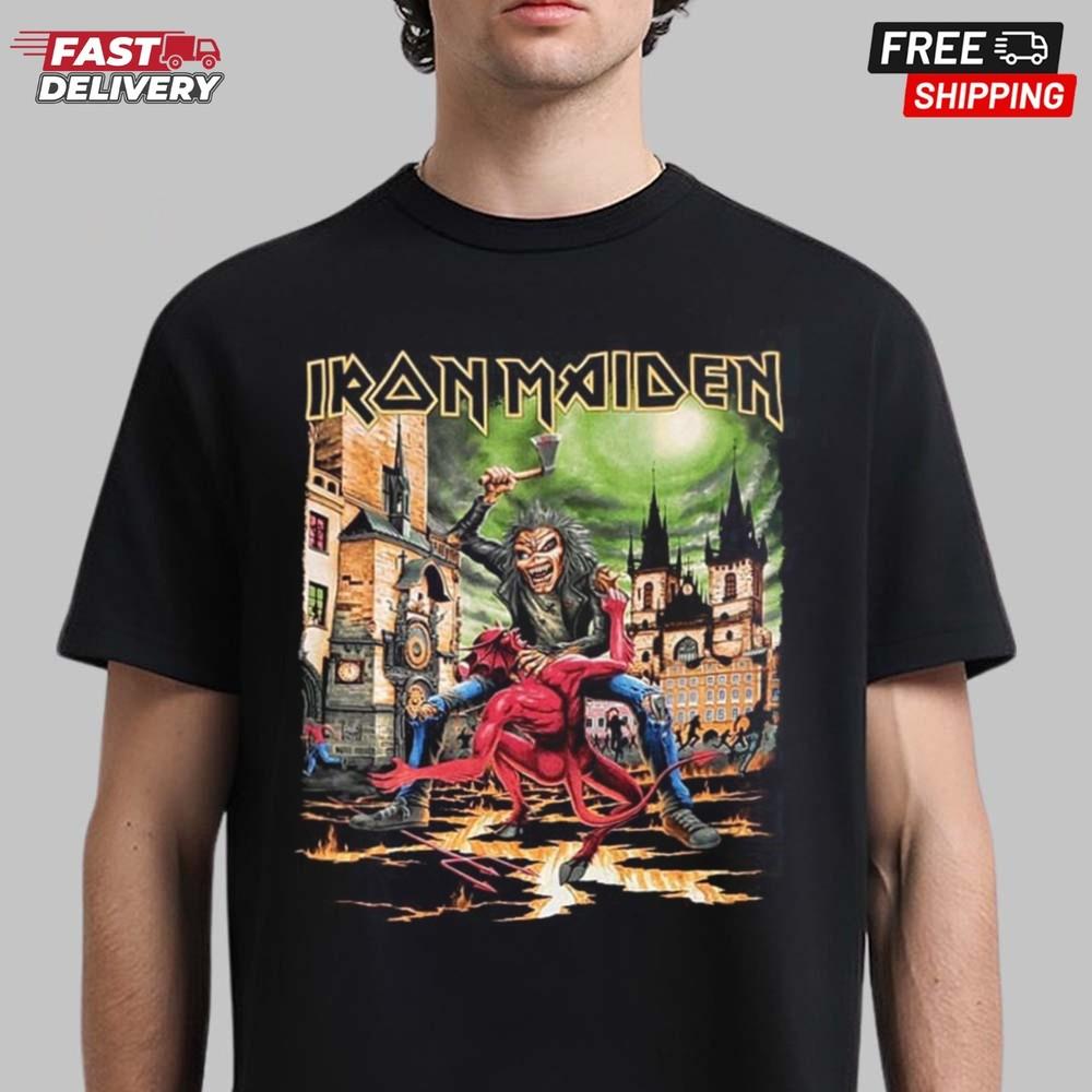 Iron Maiden Run For Your Lives World Tour 2025 Czechia TShirt, Gift for Fans Unisex T-Shirt S