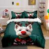 Cute Dog In Christmas Sweater Bedding Duvet Cover Set Duvet Cover Pillowcases  (1*Duvet Cover 2*Pillowcases, Without Duvet Insert)