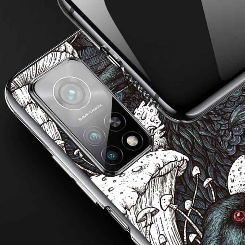 Dark Demon Black Skeleton Case Phone Cover for Xiaomi Redmi Note 14 13 12S 12 11S 11 11T 11E 10S 10 Pro Plus 5G Trend Fundas Not