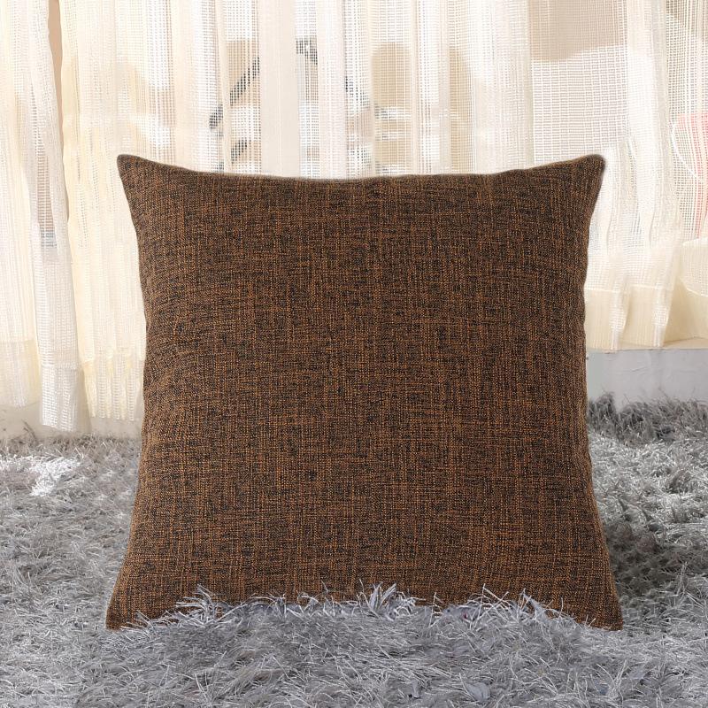 Ins Style Thick Linen Pillow Case Sofa Cushion Bedside Soft Bag Cushion Pillow