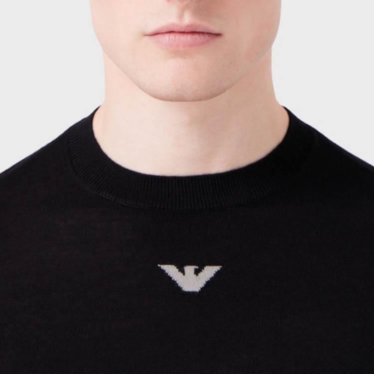 EMPORIO ARMANI FW23 Sweater Men's Black 6R1MXG-1MNGZ-F008