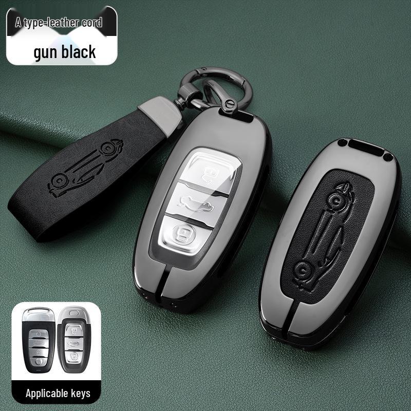 Metal Key Shell Set for Hongqi: HS5, HS7, H9, H5 Models (2019+) Key Case & Bag