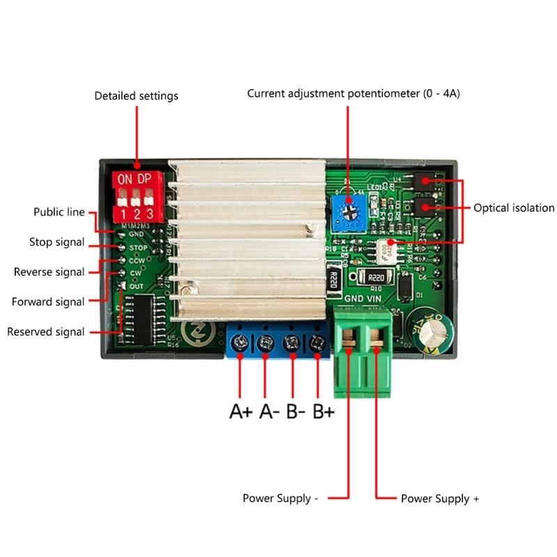 Industrielles Schrittmotor-Steuerungsmodul: Anpassbare Bewegungsparameter und Speicherfunktion für Einzelanwendungen