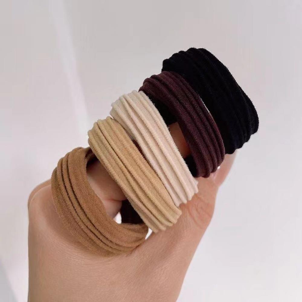 10PCS Elasticity Durable Headband for Women Without Damaging Headwear Hair Ties Ponytail Holder Scrunchies Accessorie