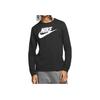 Nike Logo Print Rundhals Langarm T-Shirt Herren Oberteile Schwarz CI6291-010
