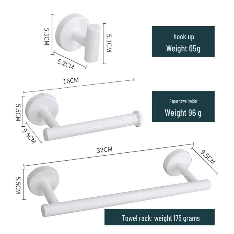 cmaos 3-Piece Stainless Steel Bathroom Hardware Set