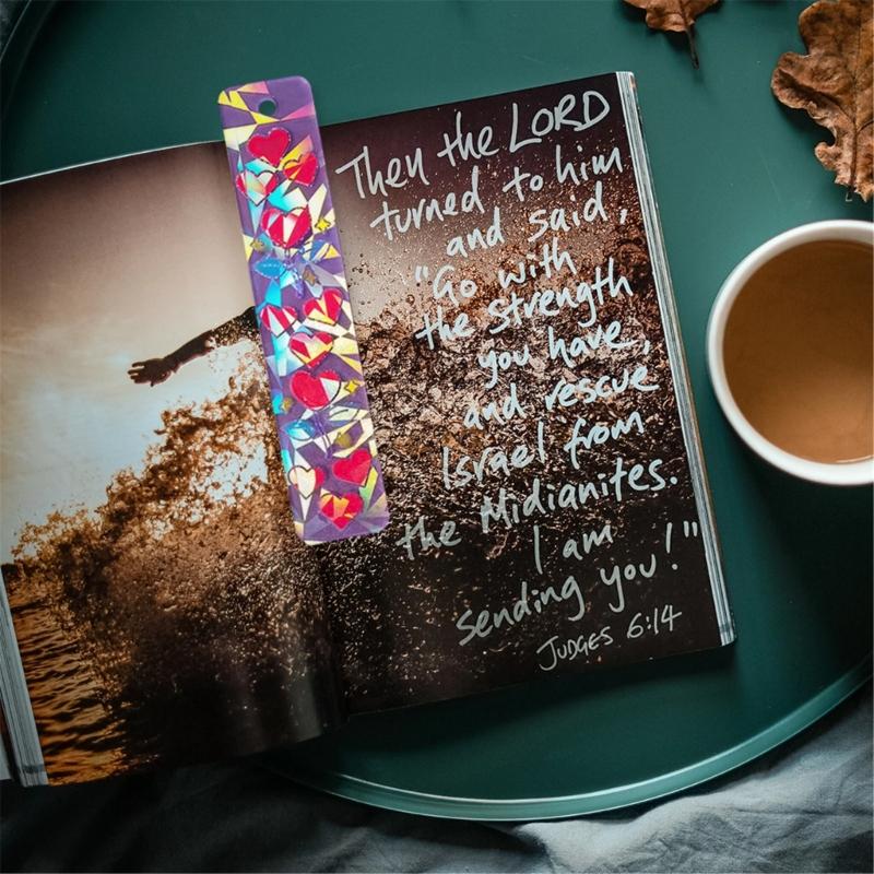 Durable Silicone Mold Heart Crystal Bookmarks Casting Mould Handmade Bookmarks Crafts Casting Molds for Sationery Store