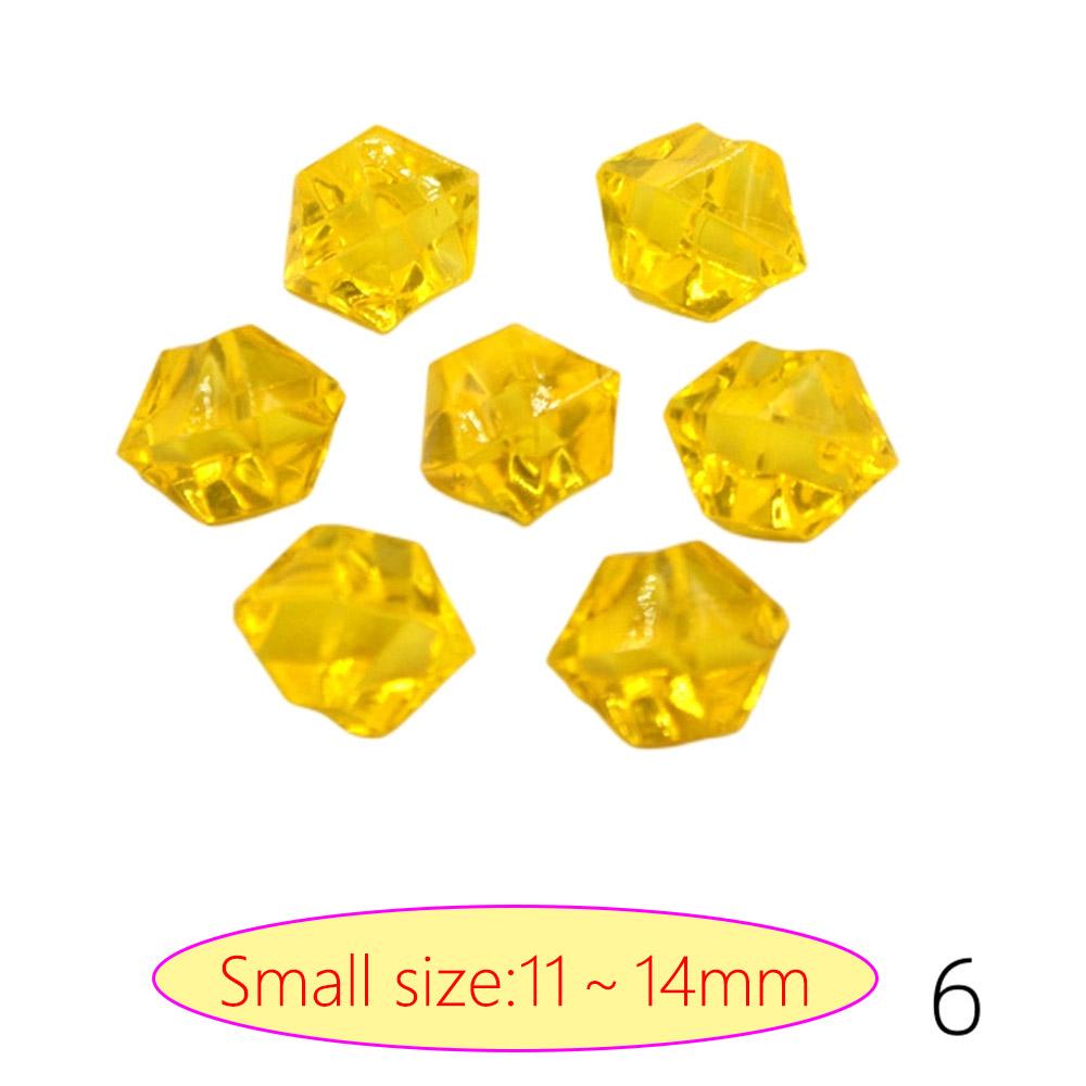 Acrylic Diamond Crystal Ice Rock Stones Vase Gems Confetti Table Scatter Beads Wedding Party Home Decor 100pcs 19 Color 11x14MM