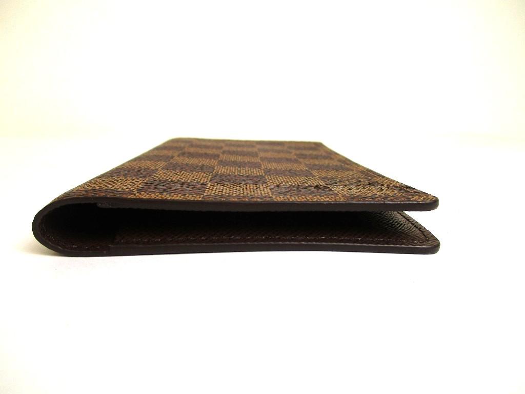Authentic LOUIS VUITTON Damier Brown Leather Card Holder Notebook Cover #a903  Refurbished