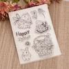 Easter Rabbit Silicone Stamps Clear Stamps Seal for DIY Greeting Card Making
