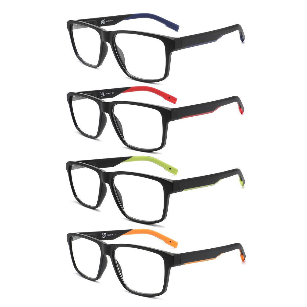 MODFANS Oversized Blue Light Reading Glasses Men Large Readers XL Big Head Eyeglasses For Women Wide Frame With Spring Hing