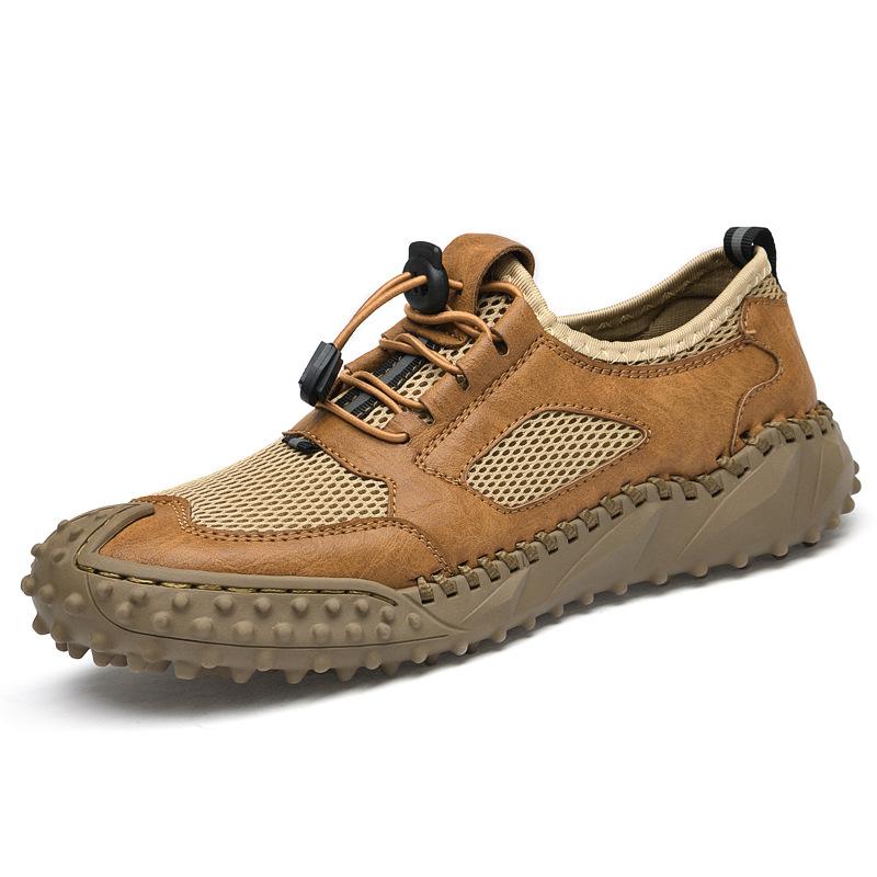 2025 Spring and Summer Men's Shoes Breathable Mesh Hollow Casual Sports Trend Men's Outdoor New Large Size Shoes Men's