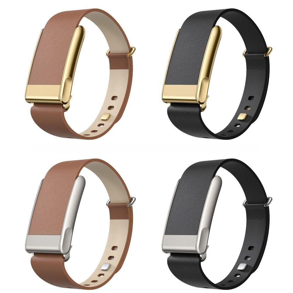 Correa de Cuero de Repuesto de Alta Calidad Correa de Cuero Genuino Ajustable Pulsera de Fitness para Whoop 5.0/MG Pulsera Deportiva
